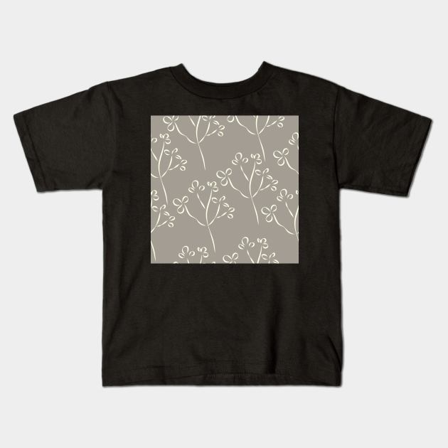 Plant Pattern Kids T-Shirt by KristinaStellar 